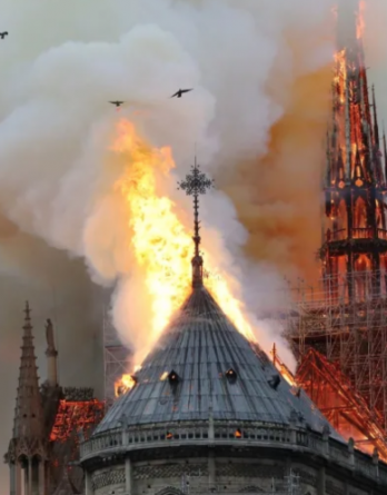 Photos : La cathédrale Notre-Dame de Paris en feu 2